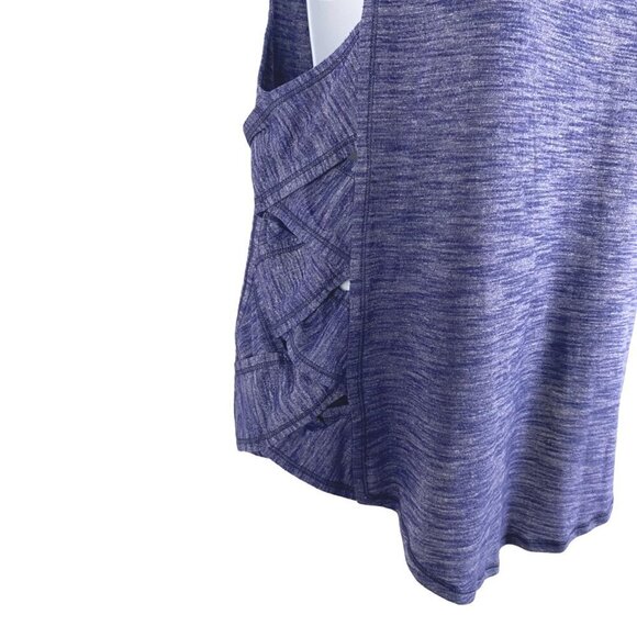 Lululemon Var-City Muscle Tank Top Size 4 Heathered Hero Blue Workout TP-2753 - Picture 4 of 7